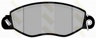 BRAKE ENGINEERING pa1304 -  Комплект тормозных колодок, дисковый тормоз